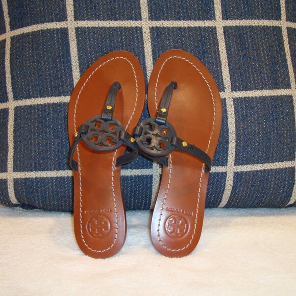 Tory Burch Shoes - Tory Burch Miller Leather Thong Sandals Brown 6M VERY GOOD CONDITION!